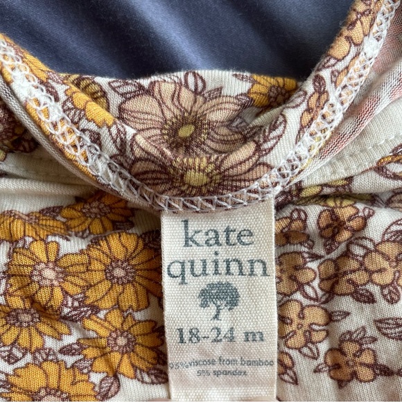 Kate Quinn 18-24 Month Short Sleeve Bamboo Bodysuit Wildflower Print - Picture 3 of 6